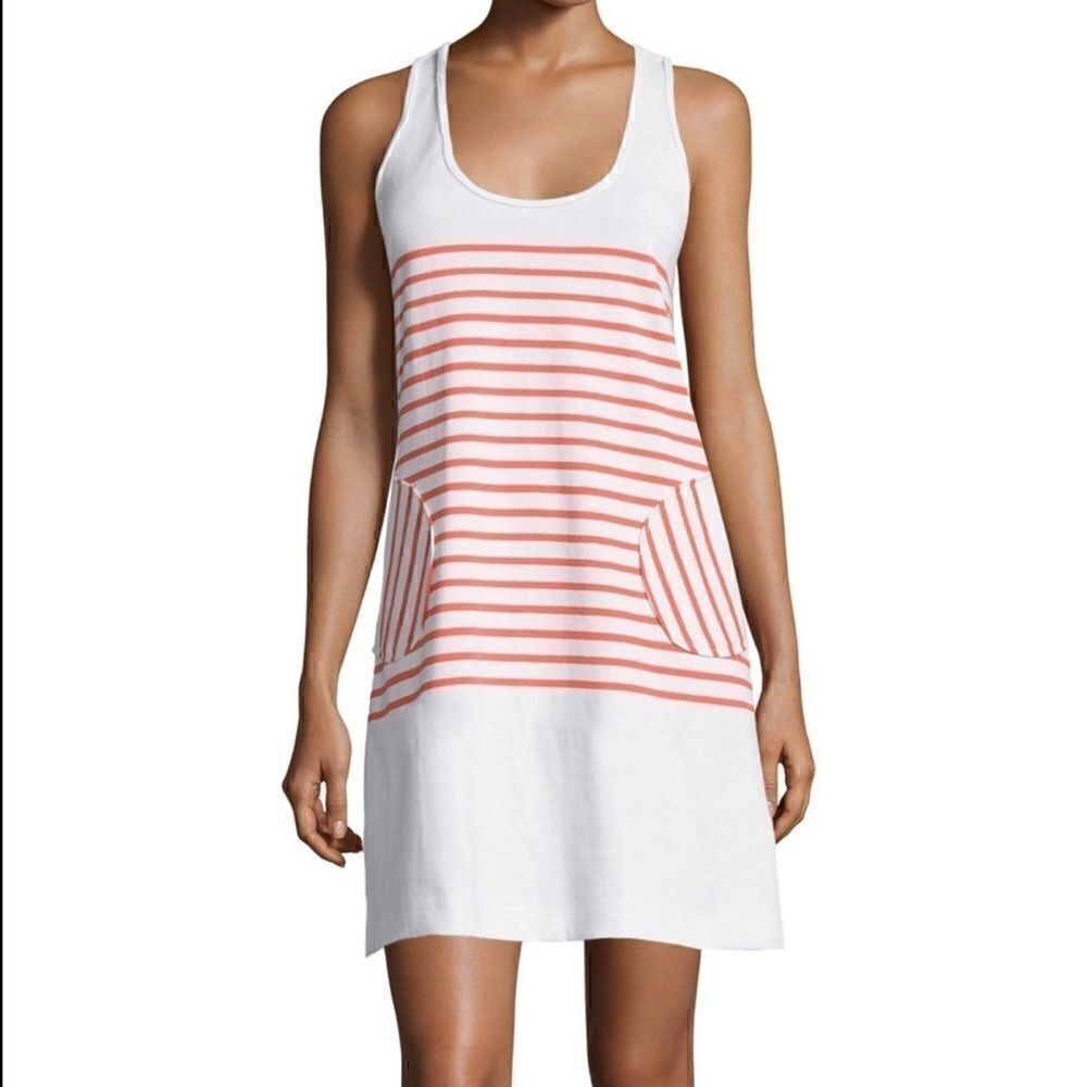 𝅺MILLY Racerback Striped Mini Tank Dress L